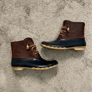 Duck Boots - Brown and Navy